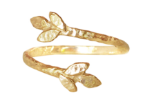 Gold leaf ring, Anouk Jewelry