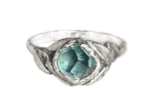 Custom Montana sapphire ring
