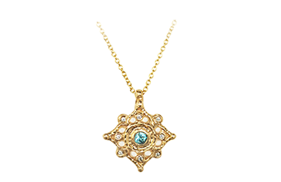 mandala bohemian necklace