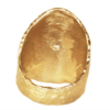 Wide gold statement ring