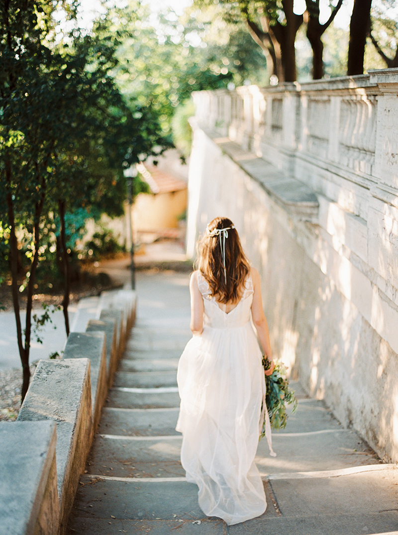 Bride in Rome Italy