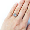 oval icy diamond white gold ring