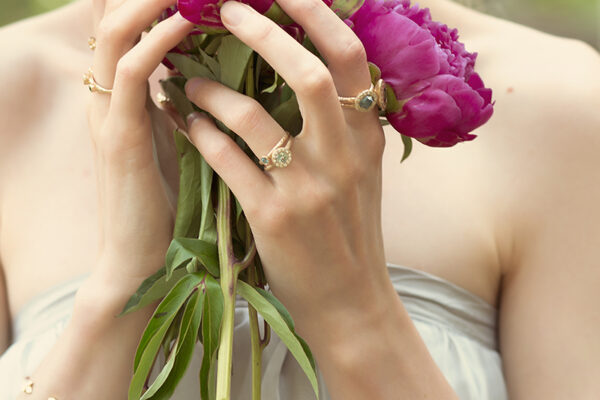 boho engagement rings and wedding bands from Canada