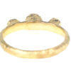 Three drops sapphire and diamond trinity ring back view