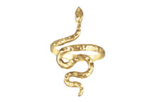 spiritual talisman serpent gold ring