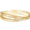 intertwined gold wedding band